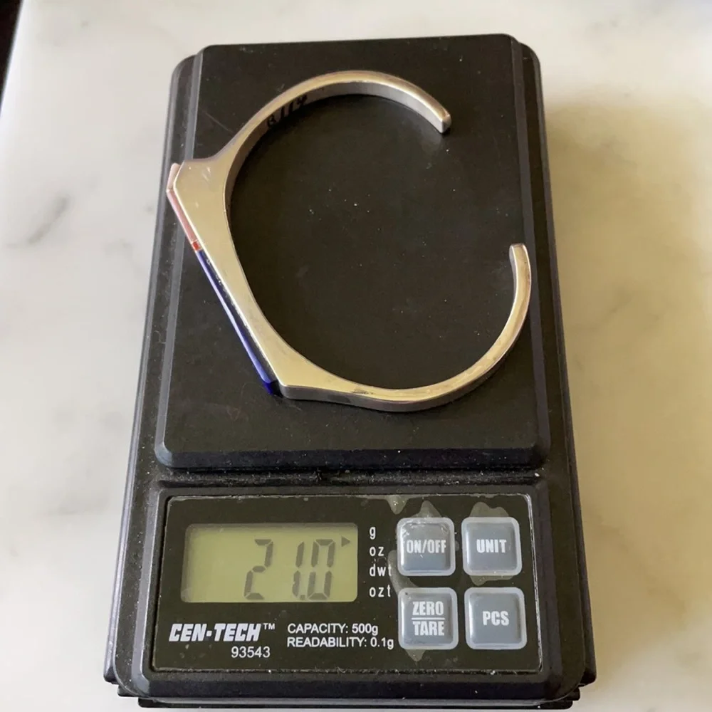 Vintage Navajo Native American Lapis and Mother of Pearl Bracelet - Picture 10 of 15